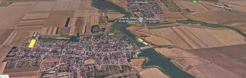 Tamadau Mare, DN3, teren intravilan 5000 mp.