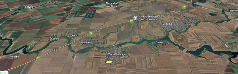 Tamadau Mare, DN3, teren intravilan 5000 mp.